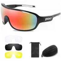 ราคา แว่นตาปั่นจักรยาน, POAT, 4 เลนส์, ป้องกัน UV400, แว่นตากีฬากลางแจ้ง, แฟชั่น, เหมาะสำหรับจักรยานและจักรยาน, แว่นกันแดด, แว่นตา MTB, พร้อมเคส (1732374418319902532)