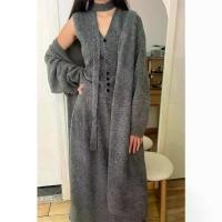 ราคา ชุดถักคอวี สไตล์ขี้เกียจ สำหรับผู้หญิง มาใหม่สำหรับฤดูใบไม้ร่วงและฤดูหนาว เสื้อสเวตเตอร์กระชับสัดส่วน เสื้อแจ็คเก็ต กระโปรง ชุดสามชิ้น ชุดเซตผ้าไทย 2 ชิ้น ชุด ฮาวาย ผู้ หญิง สวย ๆ (1732238878420272210