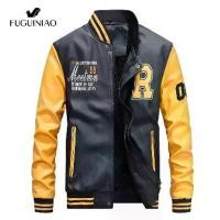 ราคา เสื้อแจ็คเก็ตหนังผู้ชาย Fuguiniao แฟชั่น สไตล์เบสบอล ดีไซน์ไบโอเปอร์ เสื้อแจ็คเก็ต Pu ทรงสลิม สีดำ ไซส์ M-4XL เหมาะสำหรับมอเตอร์ไซค์ Clothing Man (1731615929062492827)