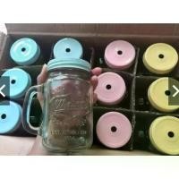 ราคา เหลือแต่ฝาเงิน!!แพ็ค3ใบ แก้วมีหูจับลายmason (16Oz)แก้วกาแฟ แก้ว แก้วเก็บความเย็น แก้ว % แก้วน้ำ (1731117192869546703)