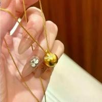 ราคา สร้อยคอจี้นำโชค สไตล์จีนโบราณ ลูกบอลขนาดใหญ่ ประดับเพชร สำหรับผู้หญิง แฟชั่นใหม่ สร้อยคออเนกประสงค์ มาใหม่ ทอง เหมือน จริง เชือกร่ม ปล้อง ทอง เเท้ สร้อย คอทอง โคลน นิ่ง ทองง (1731296668800878551)