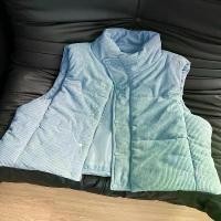 ราคา เสื้อกั๊กบุนวมผ้าฝ้าย, คอตั้ง, ลายสก๊อต, แขนกุด, แจ็คเก็ต (1732370087174112861)