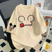 ราคา เสื้อยืดแขนสั้นผ้าฝ้ายฤดูร้อน พิมพ์ลายการ์ตูนมิกกี้ ดีไซน์สร้างสรรค์และสนุกสนาน Unisex ทรงหลวม สไตล์อิน เสื้อท็อป เสื้อ น่ารัก สไตล์ แฟชั่น หน้า ร้อน เอ็นจอย ไหม พรม บาง โปโล คาด (1732200699169834080)