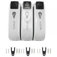 ราคา เครื่องจ่ายสบู่เหลวอาบน้ำสามชั้น เครื่องจ่ายสบู่เหลวติดผนัง แชมพู โลชั่นซักผ้าในห้องน้ำ (1729717805901253356)