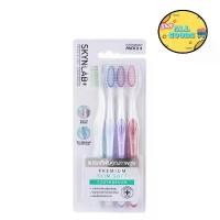 ราคา COD (เซต/4ชิ้น) Skynlab Slim Soft Toothbrush สกินแล็บ สลิม ซอฟต์ แปรงสีฟัน (1732243322767181767)