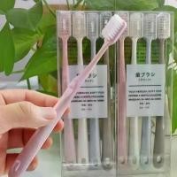 ราคา 4ชิ้น/ชุด แปรงสีฟัน เซ็ต ขนแปรงนุ่ม ด้ามจับถนัดมือ มีฝาให้เที่ยว (จัดส่งจากประเทศไทย) G3198 (1732346254594115025)
