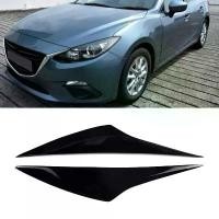 ราคา ฝาครอบคิ้วไฟหน้า, สำหรับรถยนต์, ไฟหน้า, โคมไฟ, ตกแต่งคิ้วตา, ทำจากเรซิน, เหมาะสำหรับ Mazda 3 Axela 2014-2016 (1731812297661121705)