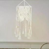 ราคา โคมไฟ Macrame, ผ้าคลุมโคมไฟเพดาน, ผ้าคลุมโคมไฟโคมไฟระย้า, สำหรับห้องหอพักและของใช้ในบ้าน (1731416634976863337)