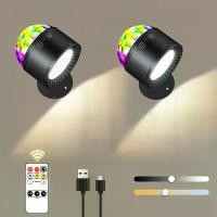 ราคา MIPH ไฟติดผนัง LED RGB ไฟเวทีดิสโก้ ไฟ LED 3in1 แบบติดเพดาน พร้อมรีโมทไร้สายสำหรับตกแต่งห้องนอนและบ้าน พรีเซนต์โคมไฟ โคมไฟแม่เหล็กติดผนัง ไฟมินิมอล โคมไฟled skylightartificialในไ (1732064139666163112)