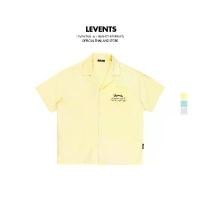 ราคา Levents® Horizontal Stripes Shirt เสื้อเชิ้ตแขนสั้นโอเวอร์ไซส์ ผ้าหนา โปร่งสบาย COD (1731719917674399406)