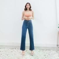 ราคา Gondeng Andaman Jeans กางเกงยีนส์ก้นเด้งขากระบอกเล็ก สีอันดามัน (ผ้ายืด-เอวสูง) (1729494813821143636)