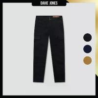 ราคา DAVIE JONES กางเกงยีนส์ คาร์โก้ Relax Fit Cargo Jeans CO0070 สีดำ กรม น้ำตาลทอง (1732385505226491474)