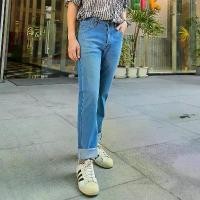 ราคา Golden Zebra Jeans กางเกงยีนส์ชายผ้ายืดทรงขากระบอกเล็กสียีนส์ซีด แฟชั่นผู้ชายใส่เที่ยวใส่ทำงาน สวัสดิการสด (1731782682613482622)