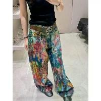 ราคา กางเกงยีนส์พิมพ์ลาย 3 มิติ สไตล์อเมริกัน Unisex S1A พลัสไซส์ สำหรับผู้หญิง คอลเลคชั่นฤดูใบไม้ผลิ 2025 สไตล์ภาพวาดสีน้ำมันกระเด็นหมึกเผ็ด ขายร้อน ขายดีในร้าน mini pockets jeans mo (1731545493636089721)