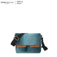 ราคา Louis Montini (JEANS) กระเป๋าสะพายข้าง ผ้ายีนส์ Crossbody Bag JEAN05 สวัสดิการสด (1732055341680789018)