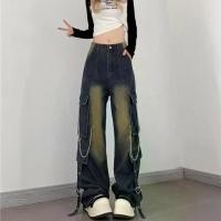 ราคา กางเกงยีนส์ผู้หญิง [618]​​ เสื้อผ้า Jean Clothing Women กางเกงขาสั้นสาวอวบ กางเกงเอวต่ำ ยีนส์ เกวลิน baggy jeans (1731173153798326328)