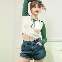 ราคา กางเกงยีนส์ขาสั้น สีเข้ม Jeans (1730085137065347809)