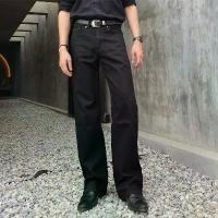 ราคา Golden Zebra Jeans กางเกงยีนส์ชายสีดำซุปเปอร์แบล็คทรงขากระบอกใหญ่ ผ้าไม่ยืดเอวสูงไซส์เล็กไซส์ใหญ่ สินค้าขายดี (1732133505032619374)