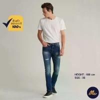 ราคา Mc JEANS กางเกงยีนส์ผู้ชาย ทรงขาเดฟ Slim ริมแดง (Selvedge Jeans) MMSZ194 (1729758995489917399)