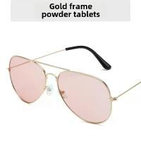 ราคา แว่นกันแดดนักบิน, แฟชั่น, เลนส์โอเชี่ยนใส, กรอบใหญ่, แว่นตากบ, แว่นกันแดดสีสันสดใสบุคลิกภาพ, 3026 sunglasses (1731802382566066237)