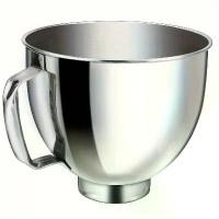 ราคา ชามผสมสแตนเลส ชุดเปลี่ยนเข้ากันได้กับเครื่องผสมแบบยืน KitchenAid 4.5-5 QT เหมาะสำหรับช่างฝีมือ คลาสสิก ซีรีส์ Ultra Power 5KSM125, 5KSM150, 5KSM175, 5KSM7580, KSM150, RRK150K45, (1732143097520359405)