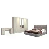 ราคา INDEX LIVING MALL ชุดห้องนอน รุ่นซีรีน ขนาด 6 ฟุต (เตียงหุ้มผ้า), ตู้เสื้อผ้า 6 บาน, โต๊ะเครื่องแป้ง) - สีเบจ (1732268748105876536)