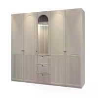 ราคา INDEX LIVING MALL ตู้เสื้อผ้า 5 บานพร้อมกระจกลอน รุ่นซีรีน - สีเบจ (1732234241059685432)