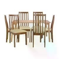 ราคา INDEX LIVING MALL ชุดโต๊ะอาหาร 6 ที่นั่ง รุ่นเฟมมี่+โพไลท์ ขนาด 150 ซม. - สีธรรมชาติ/น้ำตาล (1732145226134619192)