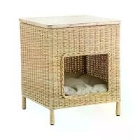 ราคา INDEX LIVING MALL โต๊ะข้างพร้อมที่นอนสัตว์เลี้ยง รุ่นรอทนีย์ - สีธรรมชาติ (1731316322228339768)