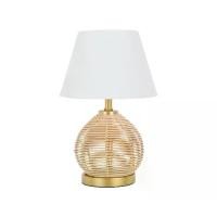 ราคา INDEX LIVING MALL โคมไฟตั้งโต๊ะ รุ่นเมอโด้ - สีธรรมชาติ/ขาว (1729612715796629560)