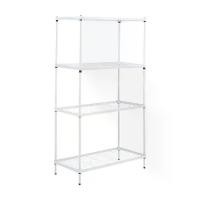 ราคา INDEX LIVING MALL ชั้นวางของ 4 ชั้น รุ่นไวร์เน็ท ขนาด 90 x 45 x 160 ซม. (เสาเล็ก) - สีขาว (1729583511194929208)