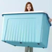 ราคา 【จัดส่งทันที】 Living กล่องเก็บของ ลังพลาสติก 25/60/100/200 ลิตร กล่องอเนกประสงค์ กล่องพลาสติก มีล้อ (1732419814945621778)