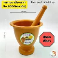 ราคา ขายดีประจำเดือนนี้ ครกอนามัย+สากNo.9300(ตรามือ) ครกพลาสติก (ขนาด 7.5 นิ้ว) ครกอนามัย ครกปลอดเชื้อรา Food grade (1732152114983831092)