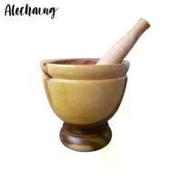 ราคา [TK] ครกดินเผาพร้อมสากไม้ ครกดินเผา ครกตำน้ำพริก ครกตำส้มตำ ครกตำน้ำพริก ผลิตจากไม้ธรรมชาติ แข็งแรง ทนทาน ใช้งานได้นานหลายปี Alechaung coffee (1731659936886589277)