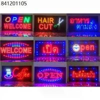 ราคา ป้ายไฟ LED ป้ายไฟ OPEN WELCOME/OPEN/Coffee/HAIR CUT/ยินดีต้อนรับ/Welcome/เปิด-ปิด/อาหารตามสั่ง ป้ายไฟหน้าร้าน (1732218475068294851)