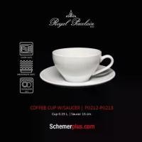 ราคา คลังสินค้า ชุดแก้วกาแฟพร้อมจานรองพอร์ซเลน ROYAL PORCELAIN P0212 COFFEE CUP 0.23L. (1731368686161856047)