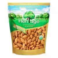 ราคา เฮอริเทจ อัลมอนด์ดิบเม็ดเต็ม ออร์แกนิค 250 กรัม ( HERITAGE Organic Raw Natural Whole Almonds 250 g ) บล็อกบัสเตอร์ (1732370069298710487)