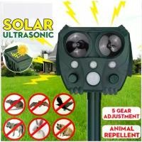 ราคา เครื่องไล่สัตว์พลังงานแสงอาทิตย์ Repeller Solar Ultrasonic กลางแจ้งยับยั้ง Bird Dog Cat สะท้อนแสงสัตว์ Sonar Repellent ไล่ยุง ไล่หนู (1732279653763745696)