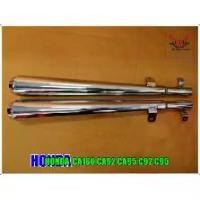 ราคา EXHAUST MUFFLER SET PAIR (MB) "CHROME" Fit For HONDA CA160 CA92 CA95 C92 C95 // ท่อไอเสีย ท่อคู่ ชุบโครเมี่ยม (1732265151885182618)