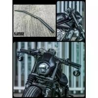 ราคา แฮนด์แต่งอลูมีเนียมทรงต่ำ/สีดำด้าน Diabolus for Rebel 300 & 500 ยาว 70 cm. (1732315472584083449)