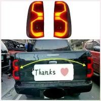ราคา DuchaneeStore คุณภาพรับประกันได้ ไฟท้าย Vigo Revo Taillight Revoไฟท้าย สีสโมค for TOYOTA HILUX VIGO CHAMP 2005-2014 ไฟซ้าย+ไฟขวา รวมชุดสายไฟ และหลอดไฟ (1730458260647872630)