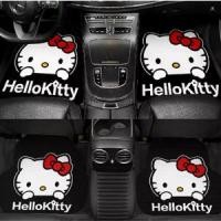 ราคา [Tiktok] 4pcs/set พรมปูพื้นรถยนต์ พรมกันลื่น ลายการ์ตูนน่ารัก universal type floor mat ลายการ์ตูนน่ารัก (1732426076118157235)
