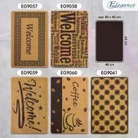 ราคา [COD] [พร้อมส่ง] [จัดส่งทันที] ส่งจากไทย Elegance Door Mat พรม พรมเช็ดเท้า พรมดักฝุ่น ใยมะพร้าวสังเคราะห์ ขนาด 60x40 cm. มียางกันลื่นเต็มผืน ทางเข้าประตูในบ้าน (1732247191823026724)