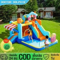 ราคา ปราสาทเป่าลม สระว่ายน้ำขนาดใหญ่ สไลเดอร์เป่าลม แทรมโพลีนน้ำ สนามเด็กเล่นพร้อมปืนฉีดน้ำ Inflatable castle large swimming pool inflatable slide water trampoline children's playgrou (1732052828200733558)