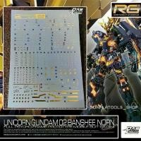 ราคา [ D.L Model ] Water decal RG23 ดีคอลน้ำสำหรับ RX-0[N] Unicorn Gundam 02 Banshee Norn (RG 1/144) จัดส่งเฉพาะจุด (1732166928472180508)
