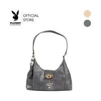 ราคา PLAYBOY รุ่น Carina Hobo Bag กระเป๋าสะพายข้างผู้หญิง รหัส ST-B253PB629 ดีไซน์ทรง โฮโบ ฝากระเป๋าคาดลอคปิดอะไหล่ทองหนังลายผ้าทอ โลโก้อะไหล่ทองมี 2 สี Brown Sugar และ Charcoal Grey (1732310897708467343)
