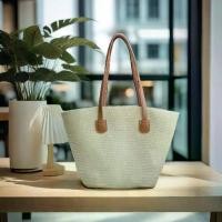 ราคา กระเป๋า งานสาน แฟชั่น ใบใหญ่ สะพายไหล่ แถมกระเป๋าใส่เหรียญสุ่ม 1 อันเมื่อซื้อ crochet bag (1732043061082032410)