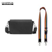 ราคา DAPPER กระเป๋าสะพาย Essential Flap Crossbody Bag สีดำ (1730373268427868343)