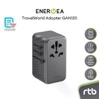 ราคา Energea TravelWorld Adapter GAN120 หัวแปลงปลั๊กไฟสำหรับเดินทาง (1A3C/120W) (1730569927391284190)