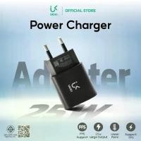 ราคา UKIKI Adapter หัวชาร์จเร็ว PD25W พอร์ต Type-C อะแดปเตอร์ชาร์จเร็ว PPS Support สำหรับ Samsung / IP รุ่น KC25W-01 (1731700932263970176)